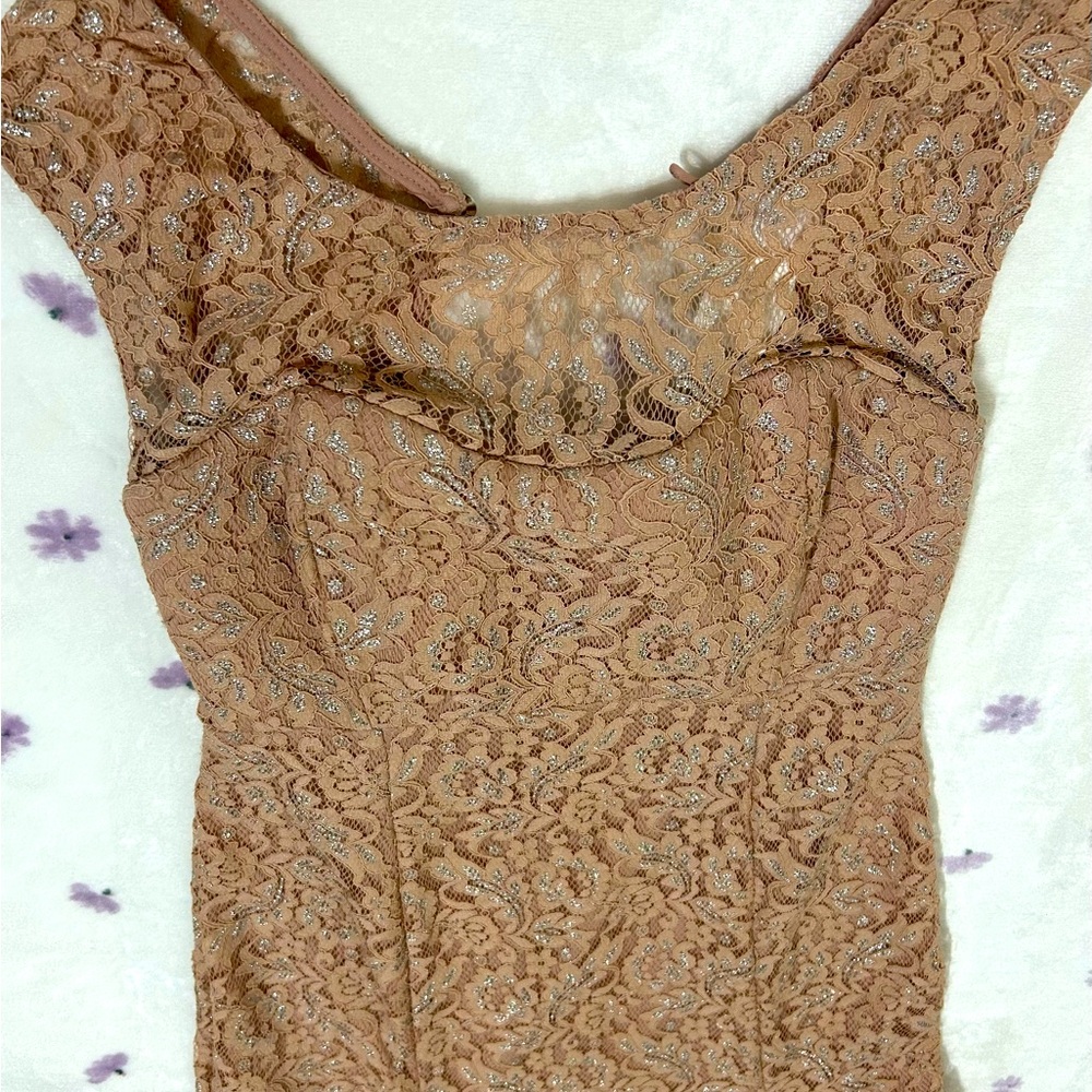 Sequin heart, long, elegant dress in excellent condition.